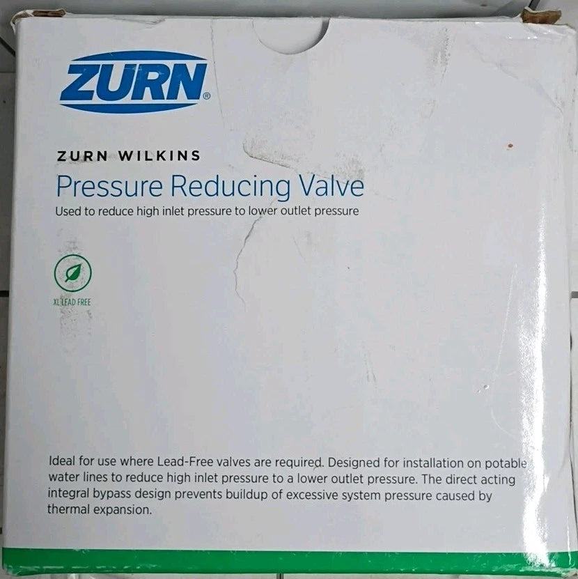 Zurn Wilkins NR3XL 1" Pressure Reducing Valve PRV Single Union, Open Box