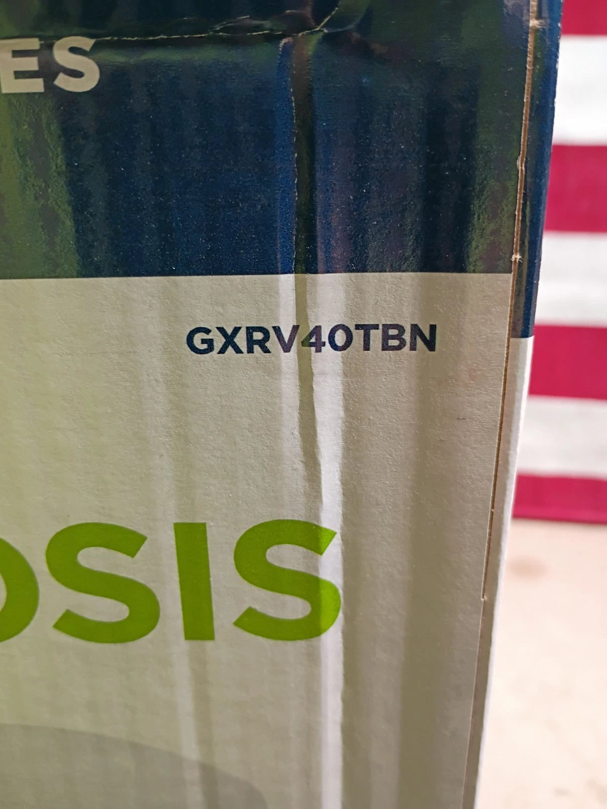 GE GXRV40TBN Under Sink 5-Stage Reverse Osmosis Water Filtration System, Openbox