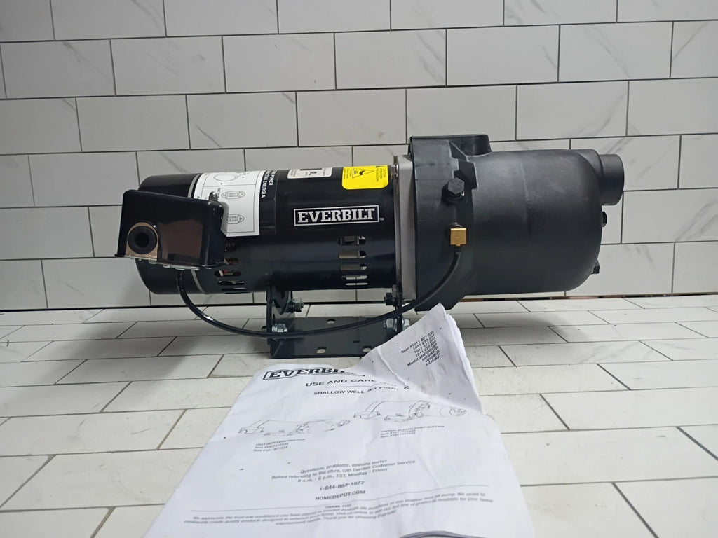 Everbilt HDSWH5P 1/2 HP Plastic Shallow Well Jet Pump New Open Box