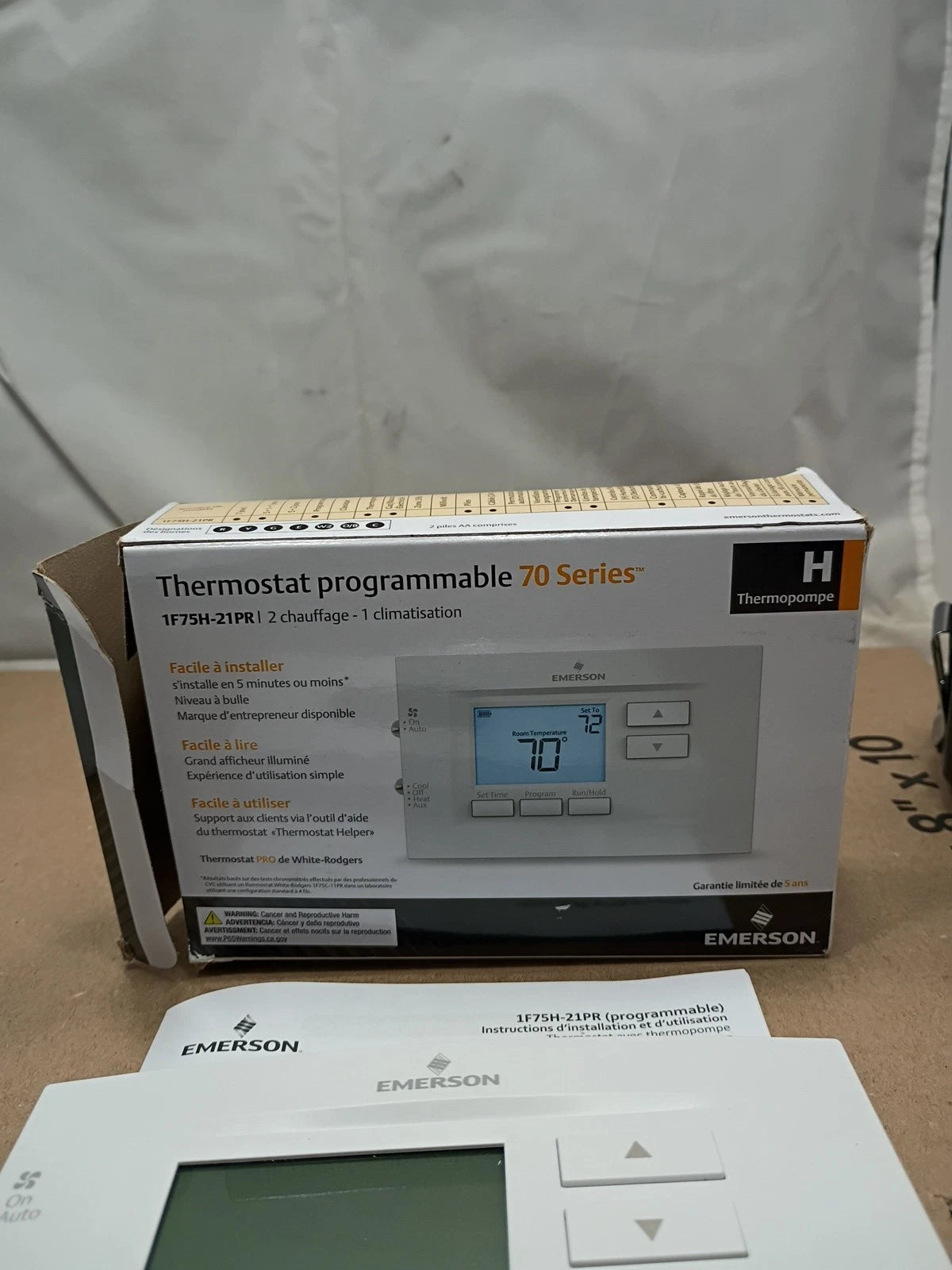 Thermostat Programmable 70 Series 1f75h-21pr 2 Chauffage -1cilmatisation Ob