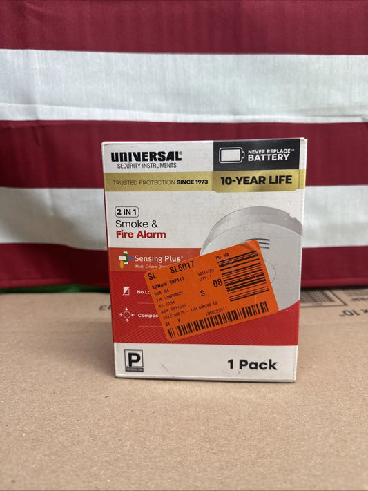 10-Year Battery Powered Mini Smoke and Fire Detector with Photoelectric Sensor