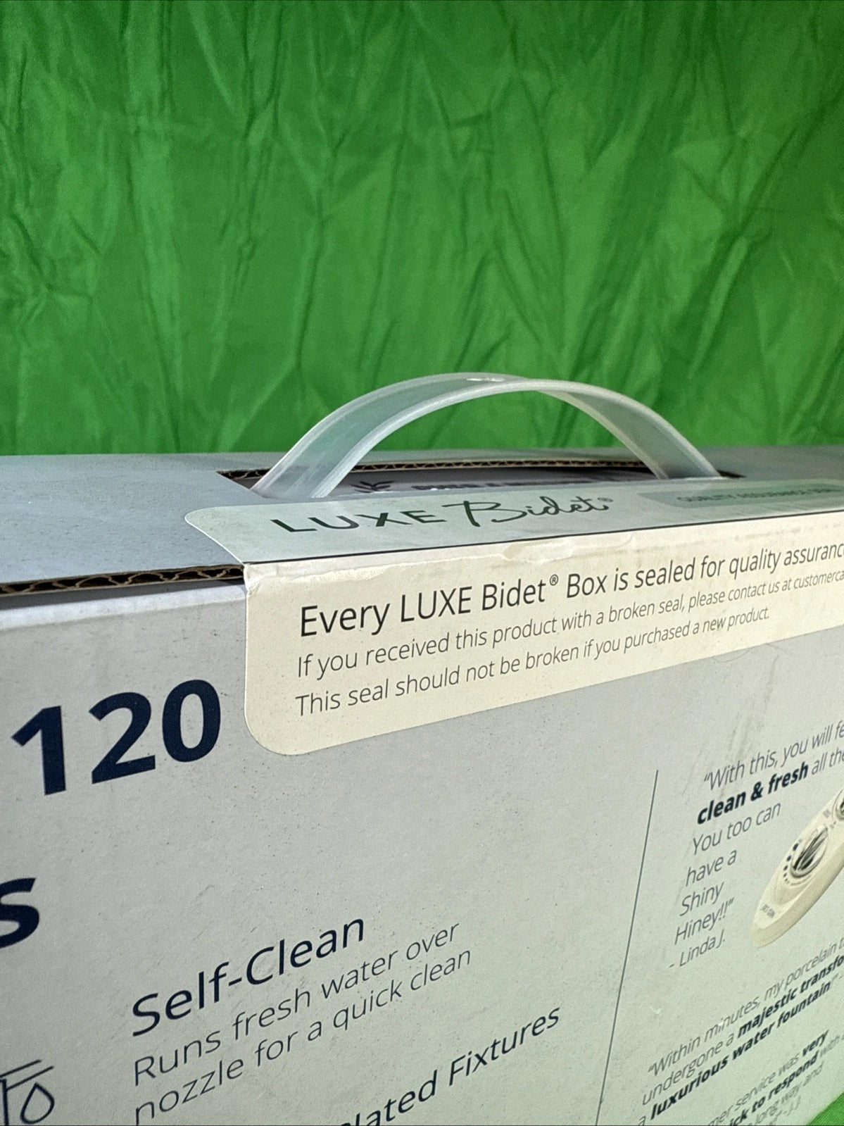 LUXE Bidet NEO 120 - Self-Cleaning Nozzle, Fresh Water Non-Electric Bidet