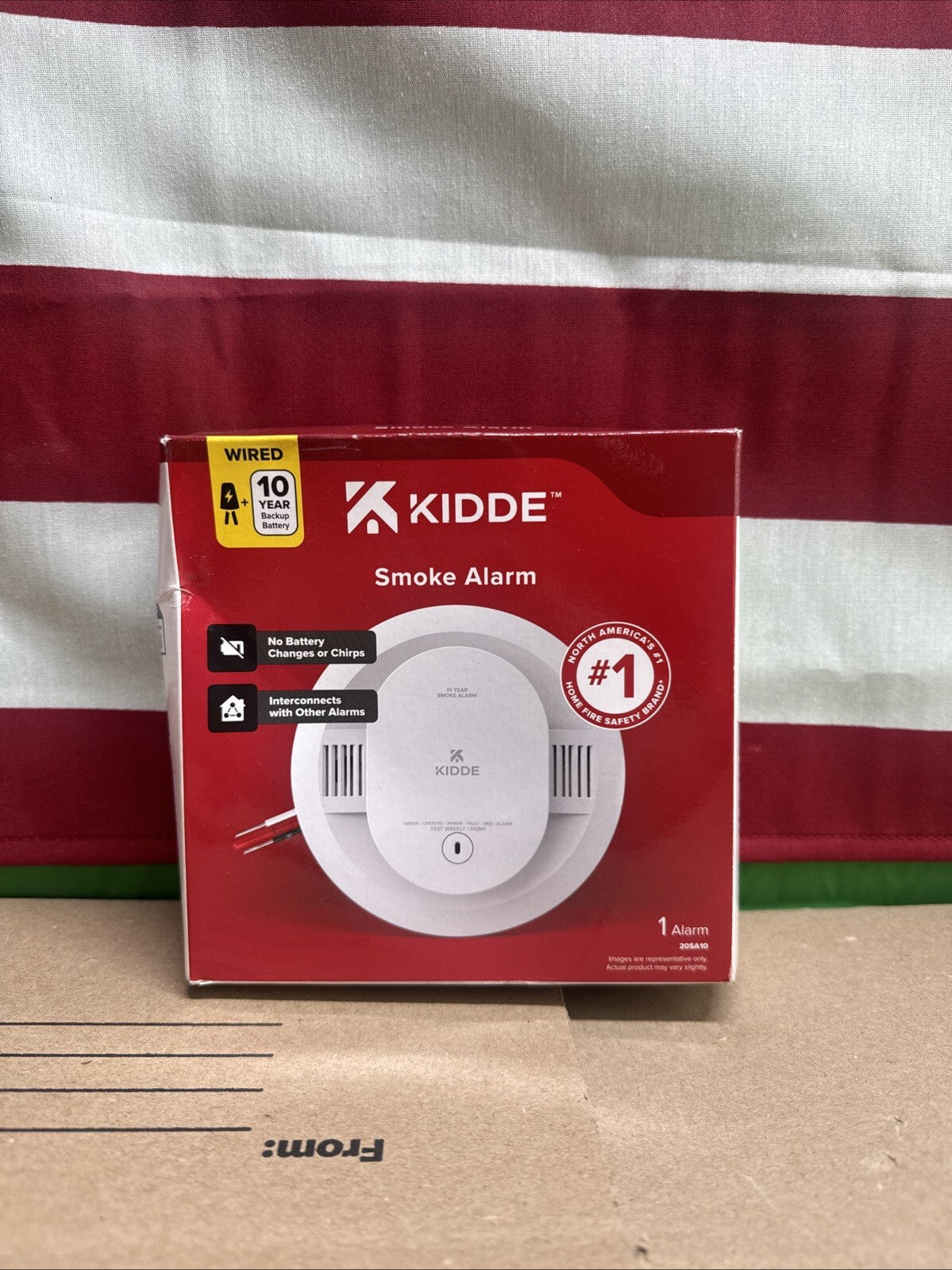 Kidde 20SA10 Hardwired Smoke Detector with Photoelectric sensor New Open Box