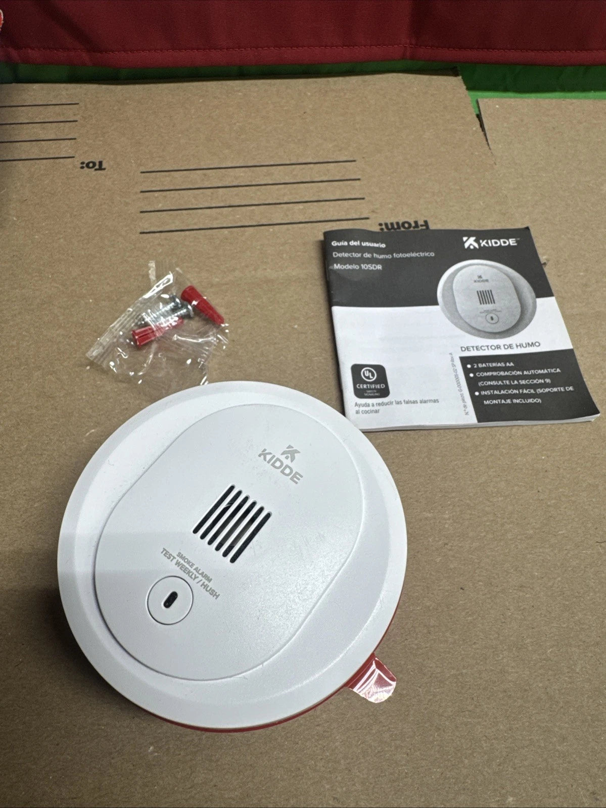 Kidde 10SRD Compact 4" Battery Powered Smoke Detector w/ Photoelectric Sensor
