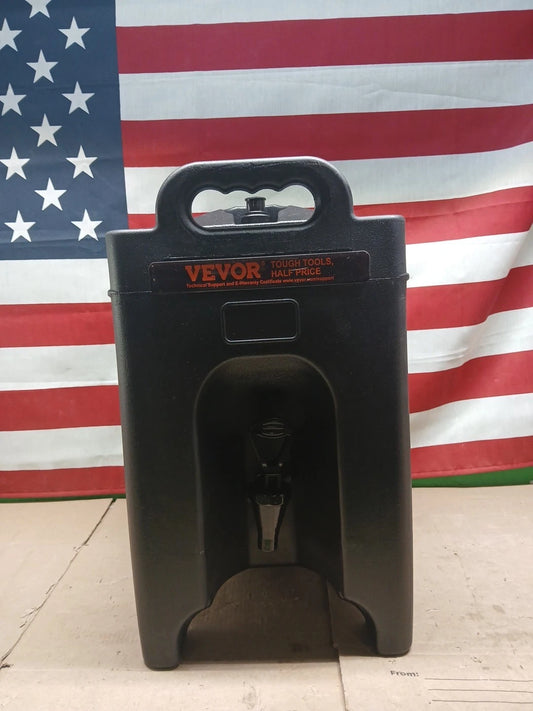VEVOR Insulated Beverage Dispenser, 2.5 Gallon, Food-grade LDPE Hot and Cold...