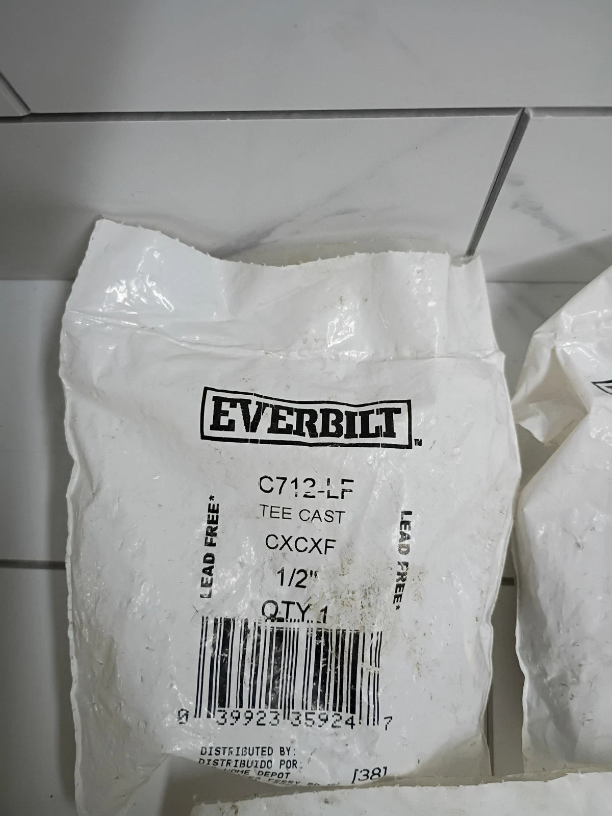 7pk Everbilt C712-L Lead-Free Bronze Alloy Pressure Tee C x C x F 1/2 New OB