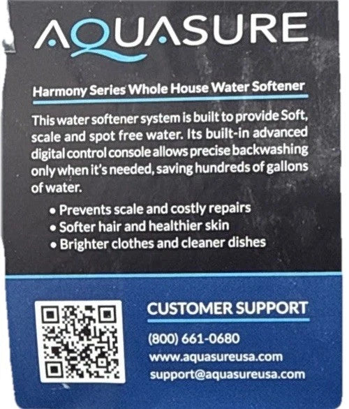 Aquasure Fortitude 10” Whole House Water Filter/ Aquatrol Electronic Valve Meter