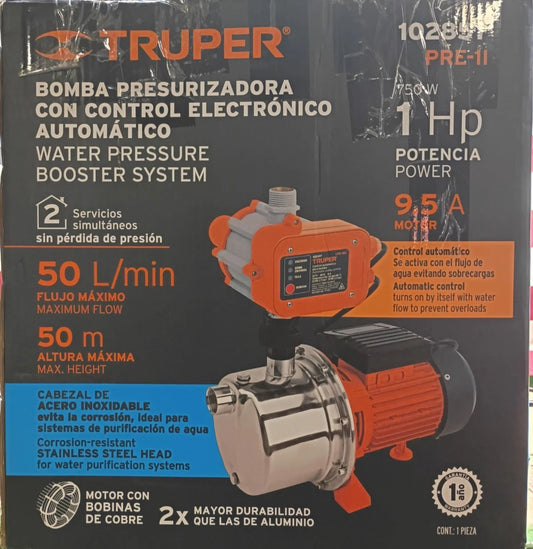 TRUPER PRE-11 Water Pressure Booster System For Parts Only