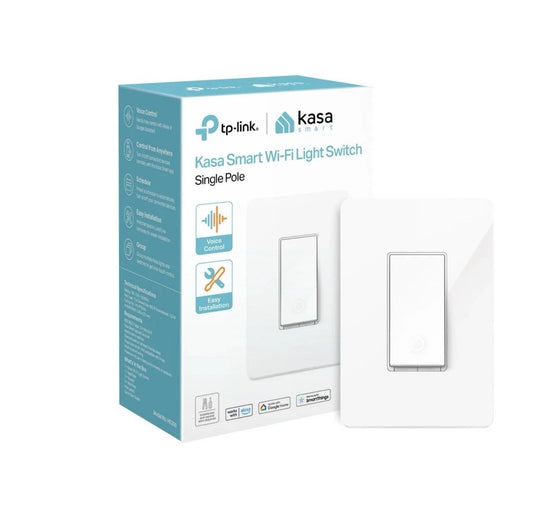 Tp-Link Kasa Smart Light Switch HS200, Single Pole, Needs Neutral Wire, 2.4GHz W