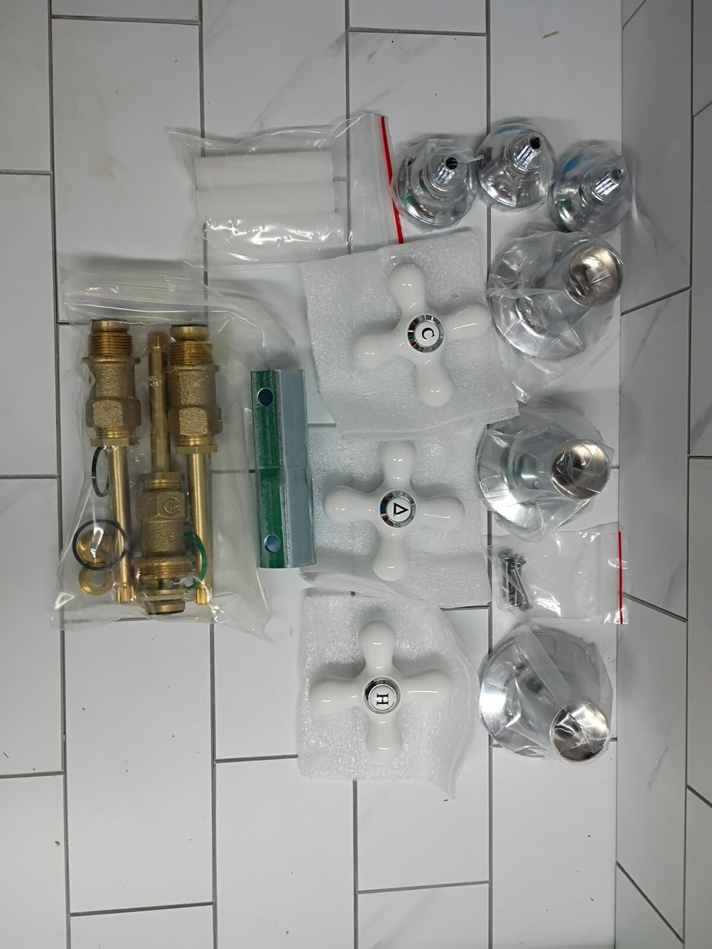 Danco 39696 Tub/Shower Remodel Kit for Pfister - Porcelain Cross Arm - New (ob)