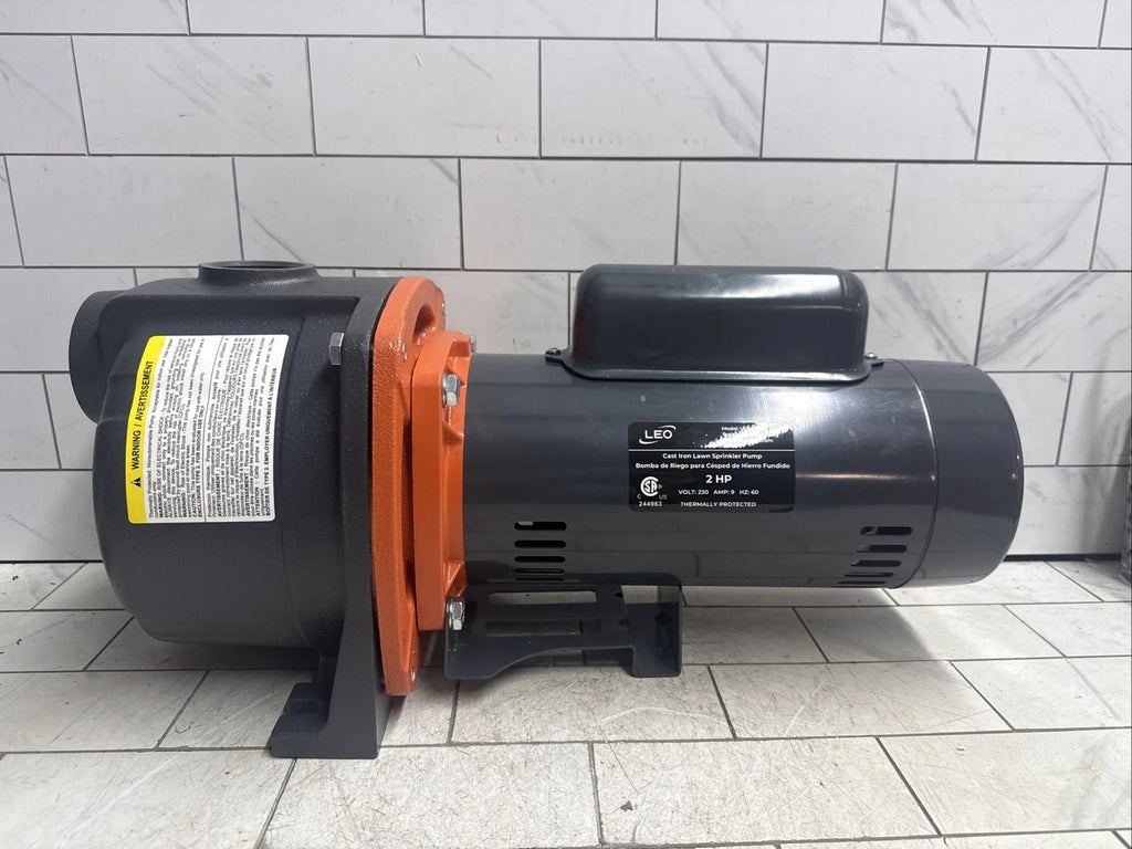 Leo UCSm200 2 hp Lawn Irrigation Sparkler Pump 230V 5200GPH Parts Only READ DESC