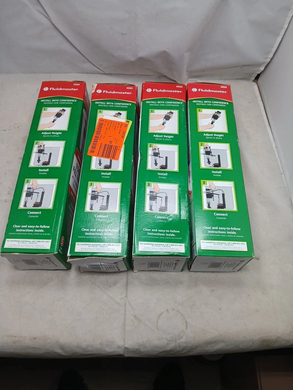 12 -PACK Fluidmaster 400A Universal Toilet Fill Valve NEW OB