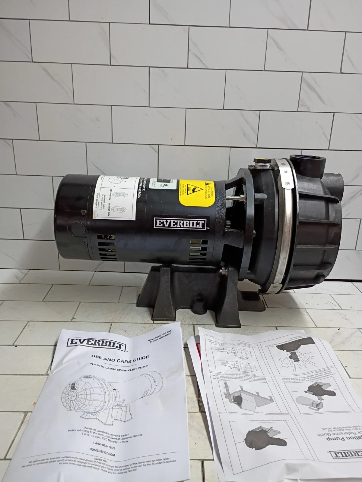 Everbilt Lawn Irrigation Pump Plastic 1-1/2HP HDLS15P Part Onlys