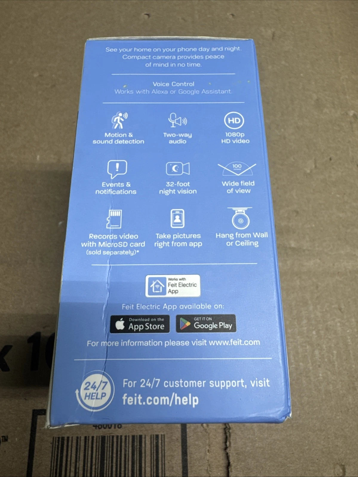 Feit Smart Home Plug-in Indoor Smart-Enabled Security Camera Sealed New Box