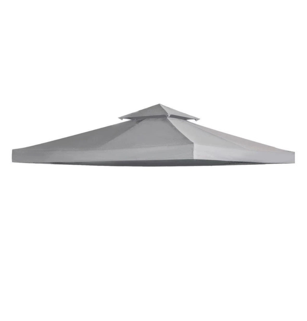 Outsunny Gazebo 2 Tier Canopy Cover Replacement 84C-041GY Size 9.84 FT X 9.84FT