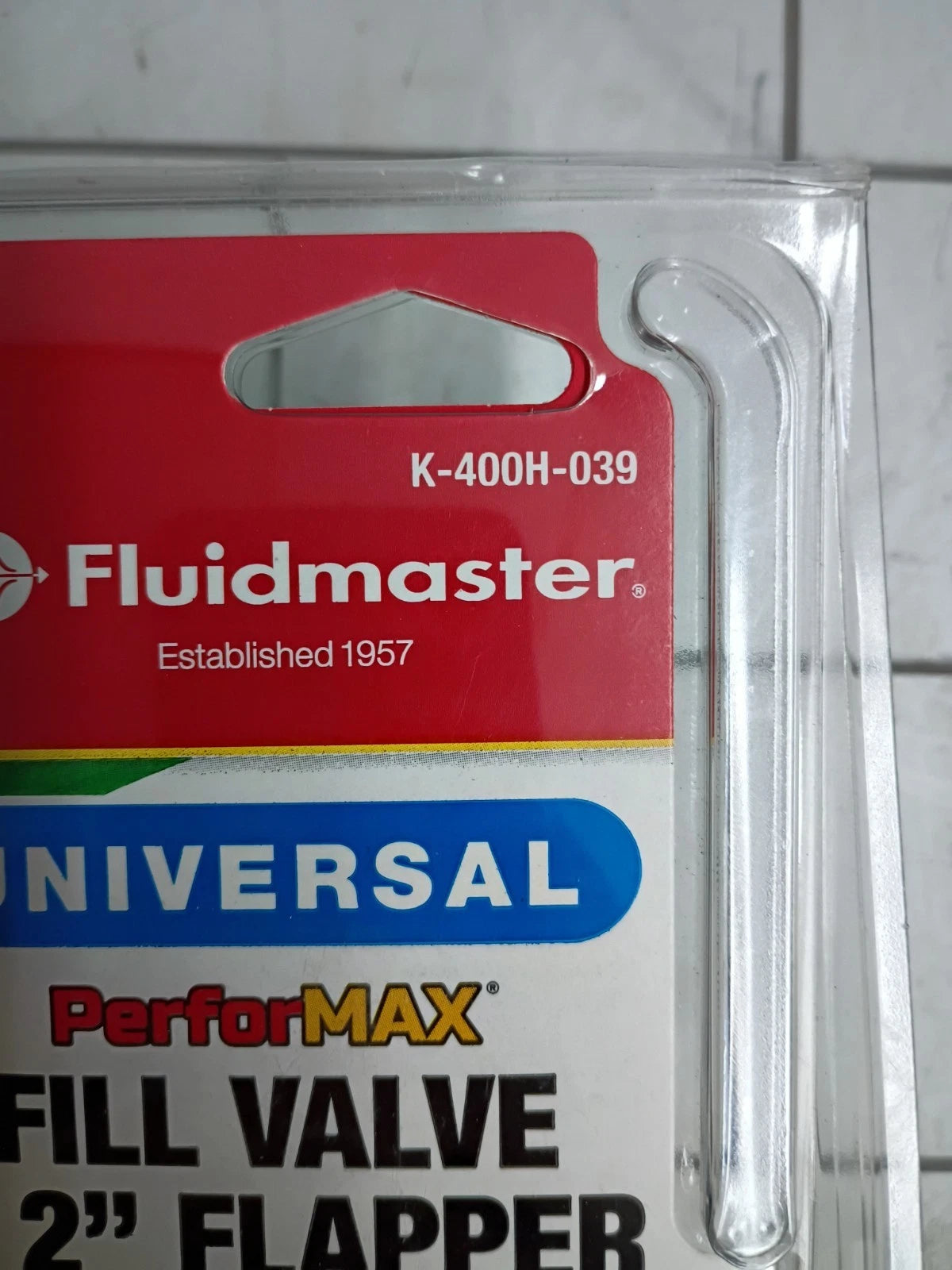 12PK Fluidmaster K-400H-039 Performax Universal Toilet Fill Valve And FlapperKit