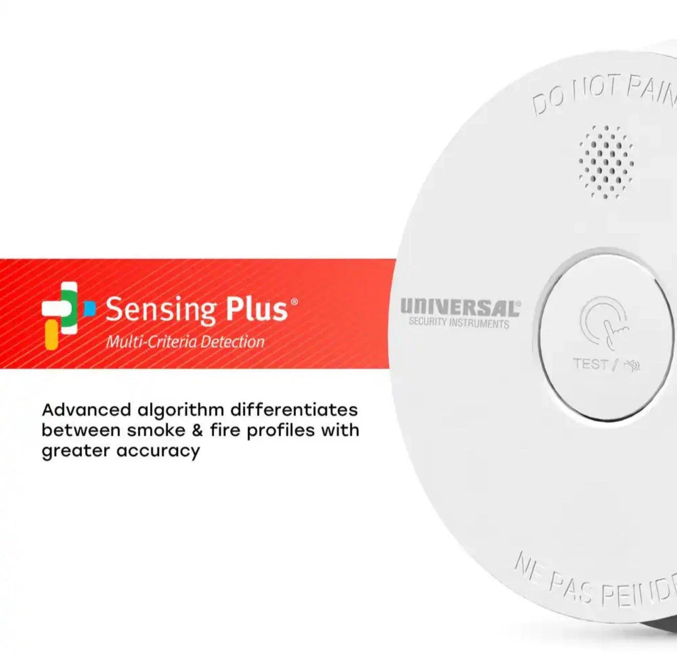 3-PK Universal Hardwired W/ 9V Battery Backup Photoelectric Smoke Detector