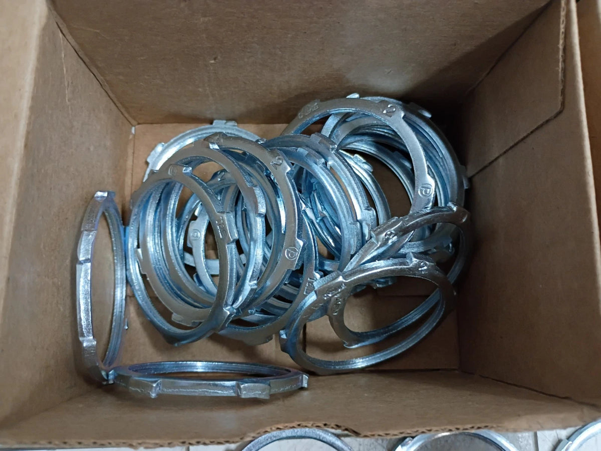 (50 Pack) Steel City by ABB LN 106 Conduit Locknuts 2" Rigid Conduit Open Box