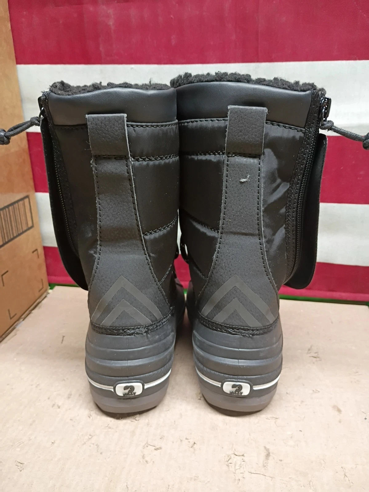BILLY Ice Boys Black Waterproof Insulated Snow Boot Size 11M, New In Open Box,