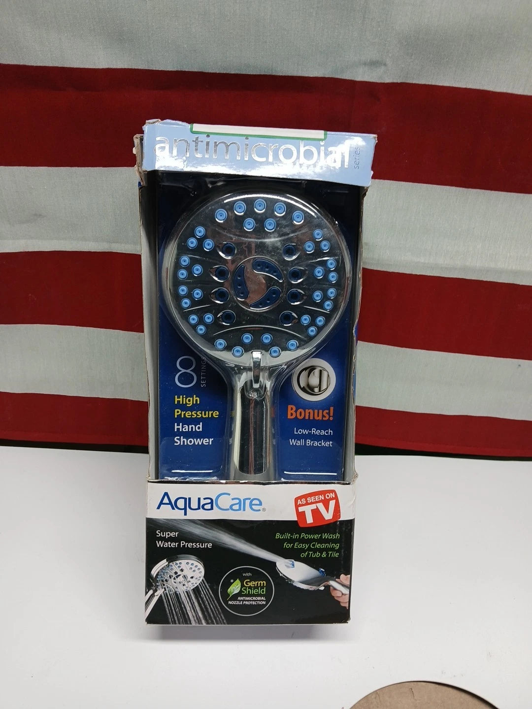 8-Spray Patterns 4.5 in. Wall Dual Shower Head As Seen On TV Factory