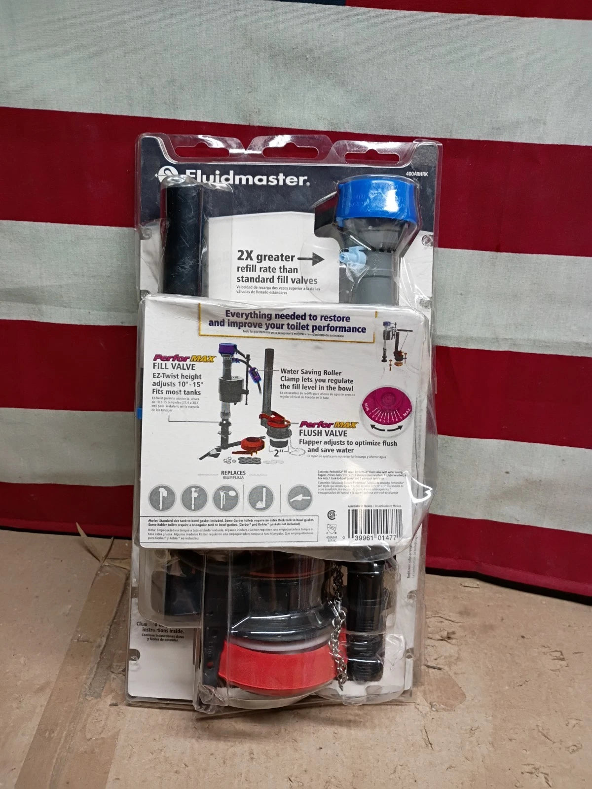LOT OF 9 Fluidmaster 400ARHRK Universal Complete Toilet Rebuild Repair Kit 10 OB