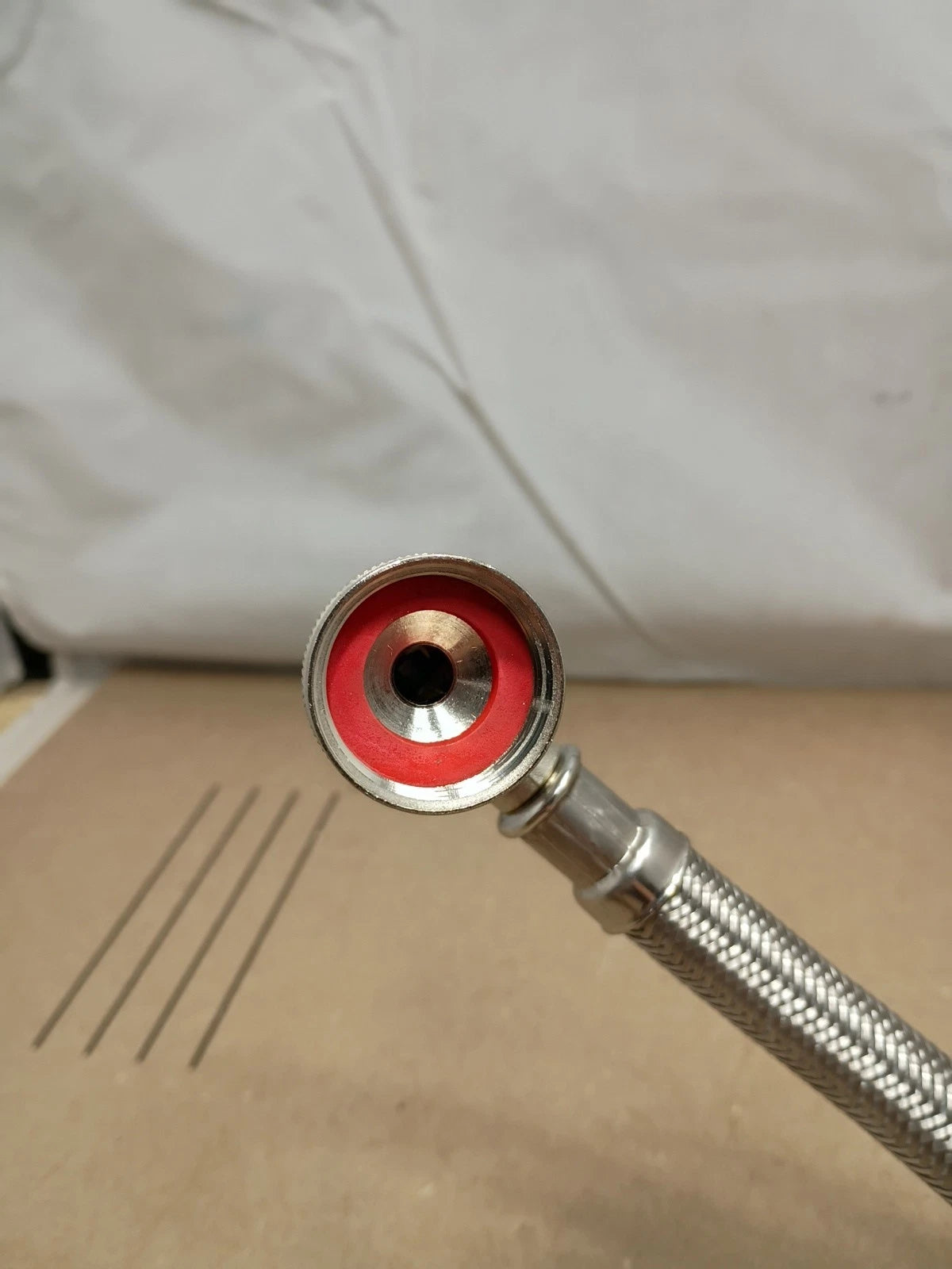 9pck Everbilt 69003HD 4 ft. Stainless Steel Washing Machine Hose Connector