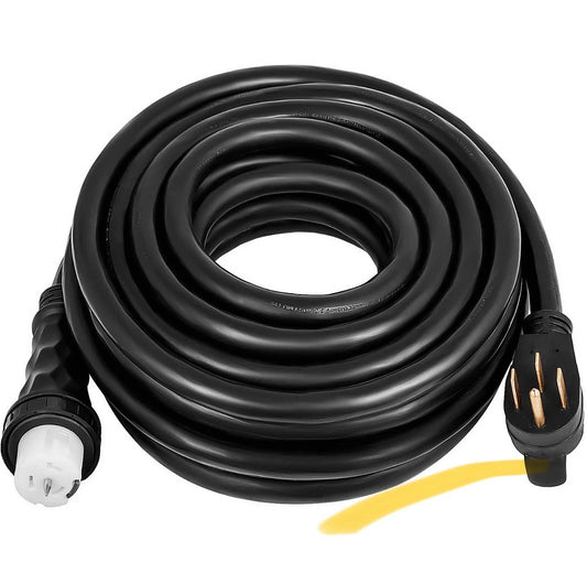 VEVOR 15 Feet Generator Extension Cord 50A 125/250V CS6364 Locking Connector.
