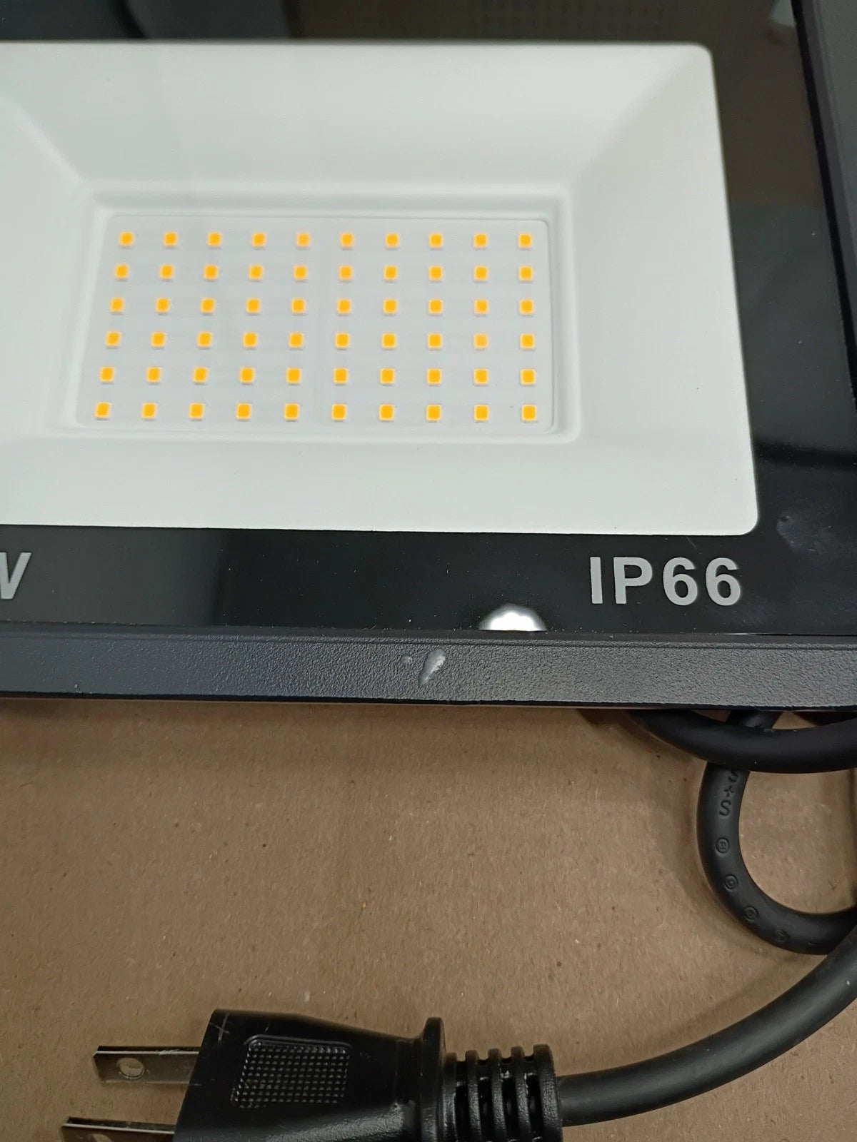 2pack 100W Led Flood Light Outdoor Security Garden Yard Spotlight Lamp Black