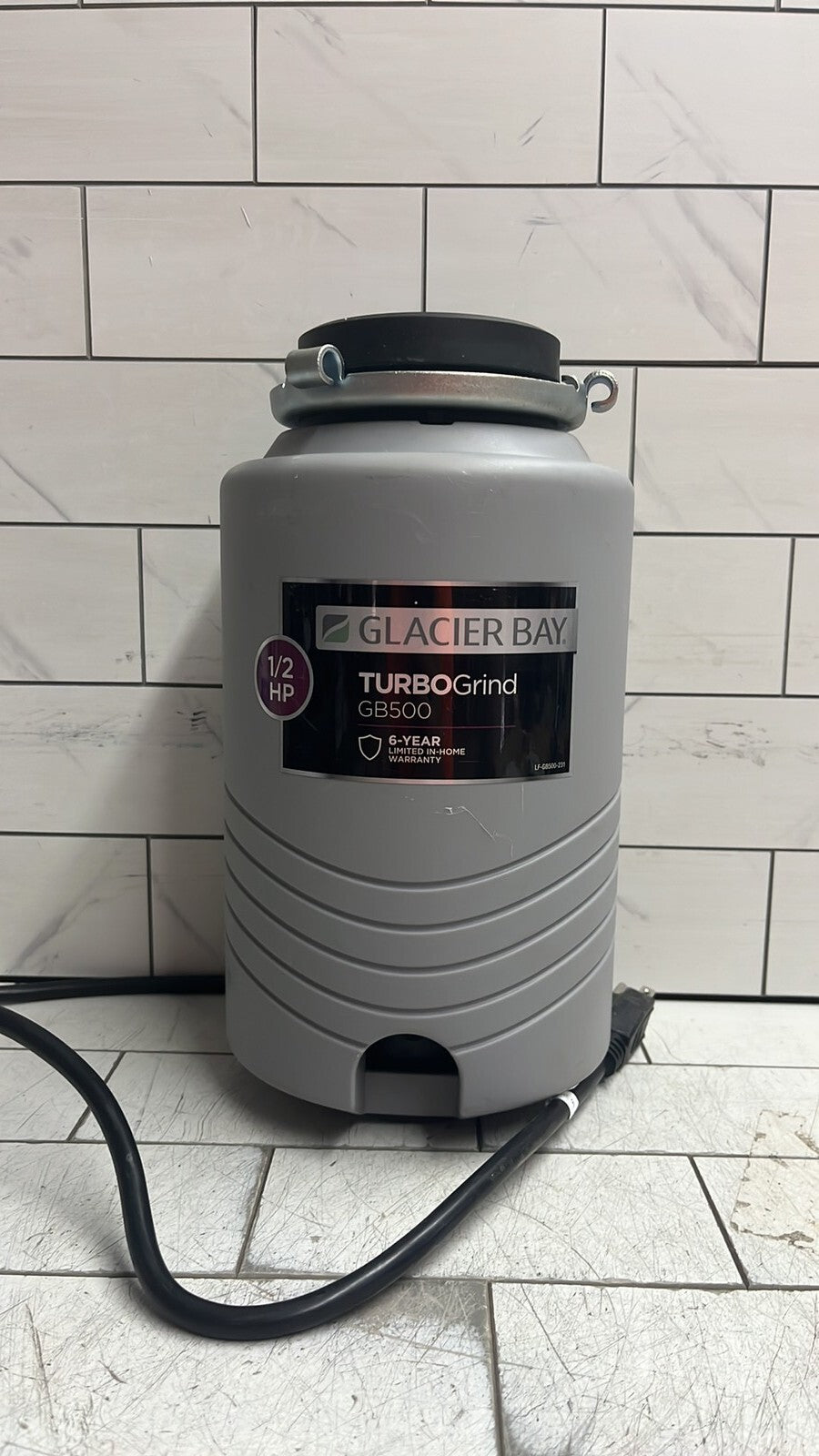Glacier Bay GB500 Turbo Grind 1/2hp Garbage Disposal Open Box *Read description*