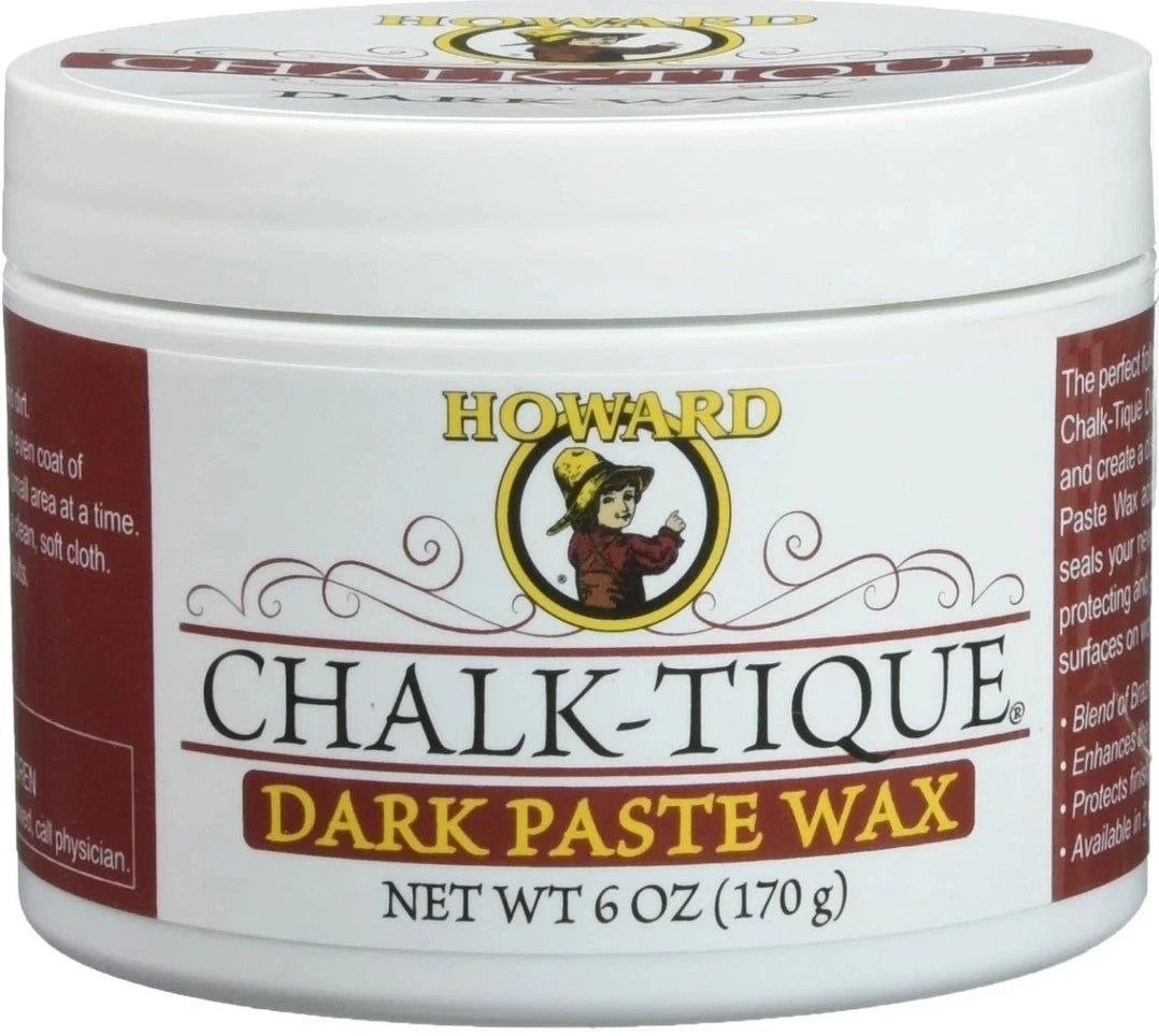 2pck Howard Products Chalk-Tique Dark Paste Wax for Wood - 6 Ounce