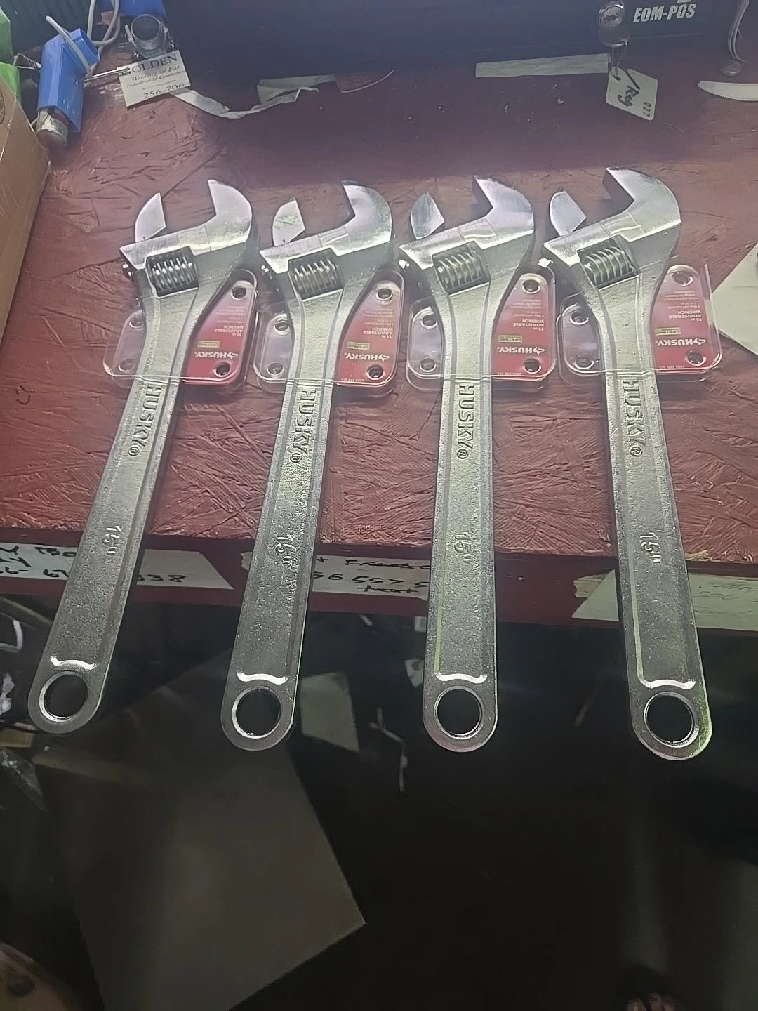15 in. Husky Adjustable Wrench. ( Pack of 4 ) Crescent Wrench 15"