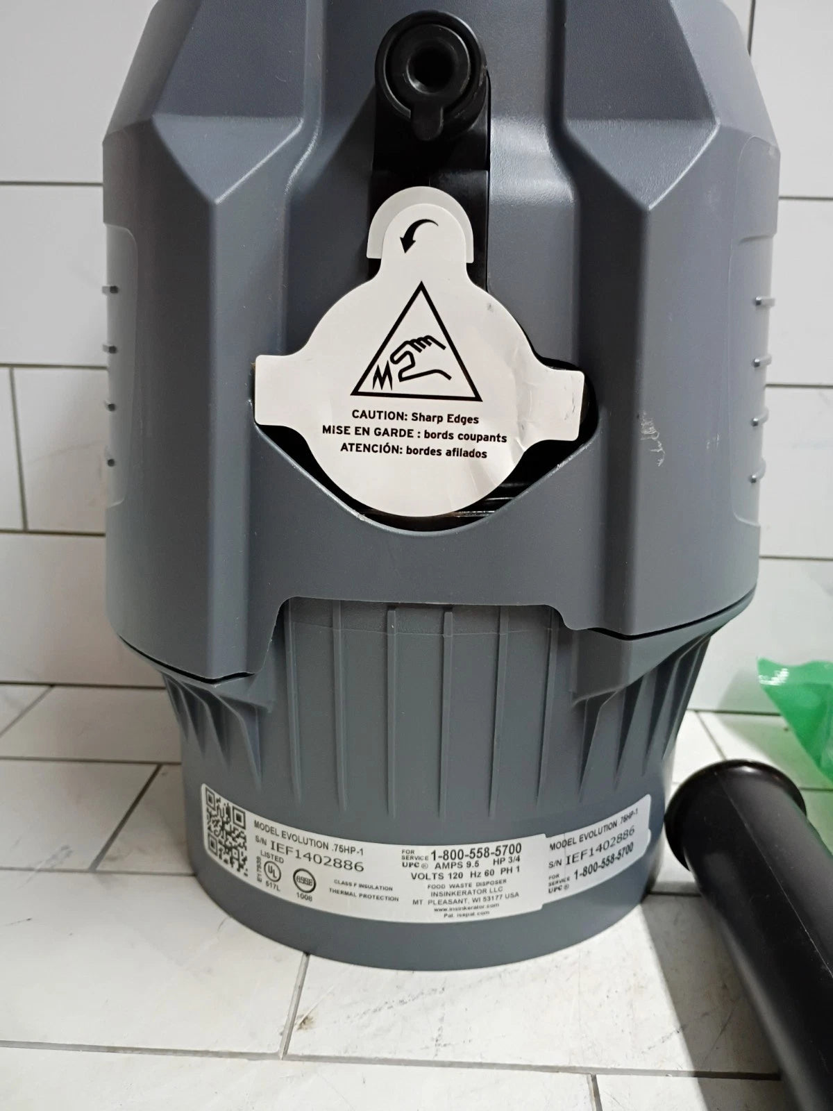 Insinkerator Evolution .75HP 3/4 HP Garbage Waste Disposal Advanced Series New