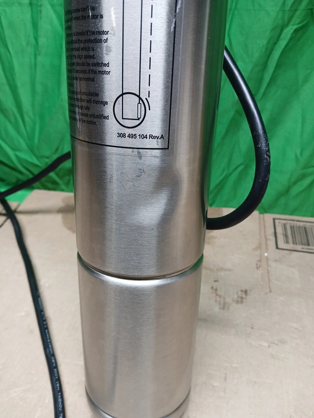 Deep Well Submersible Pump Stainless Steel Water Pump 2HP 230V 37GPM 427ft