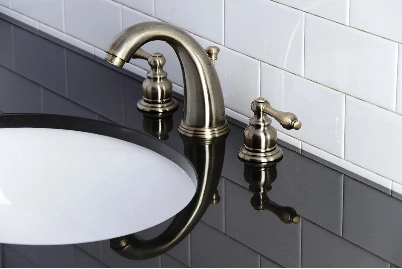 Kingston brass KB983AB Victorian 2-handle 3-hole bathroom faucet antique brass