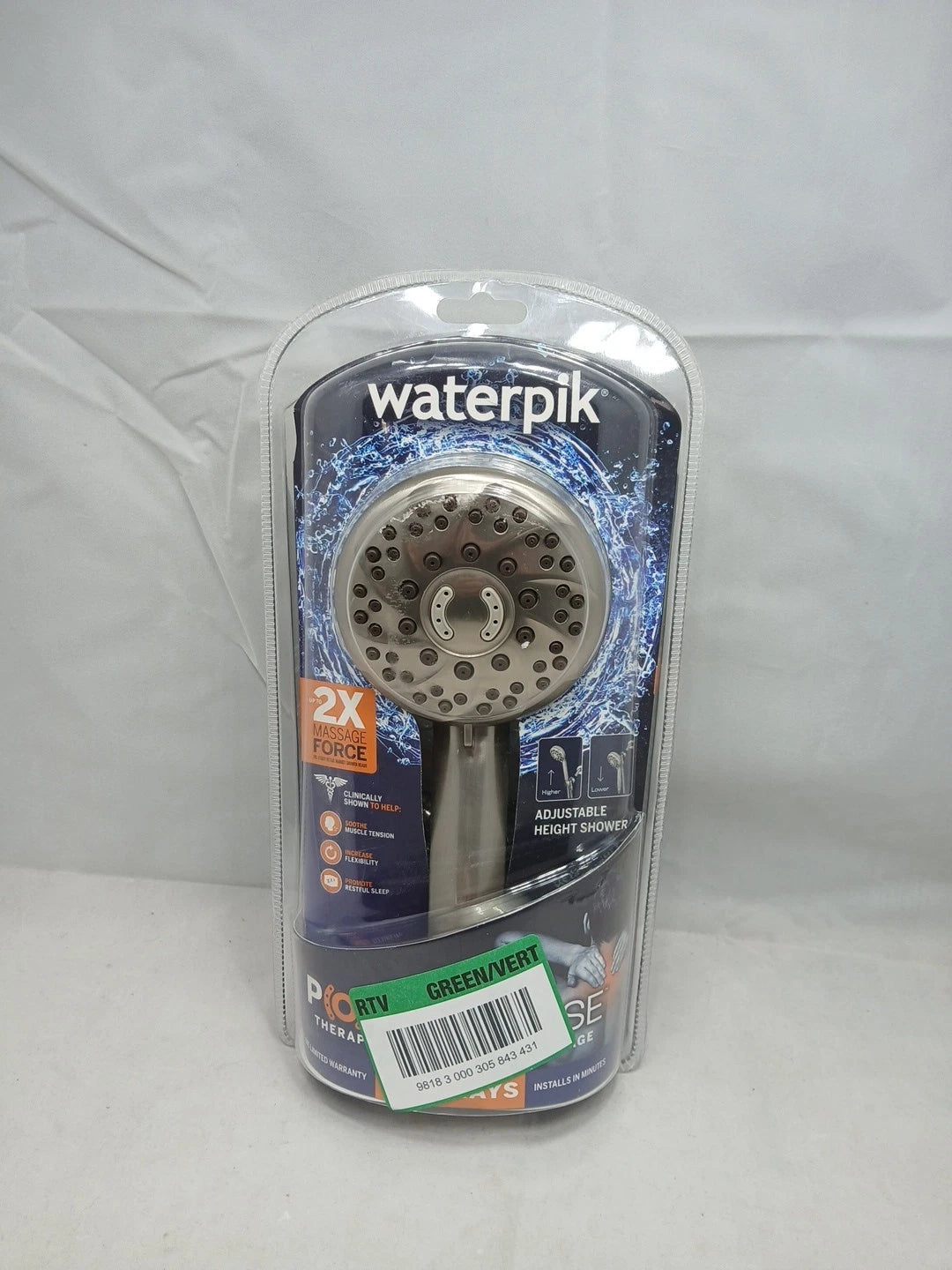 Height Select 7-Spray Patterns With 1.8 GPM 4 In. Height Select Wall Mount