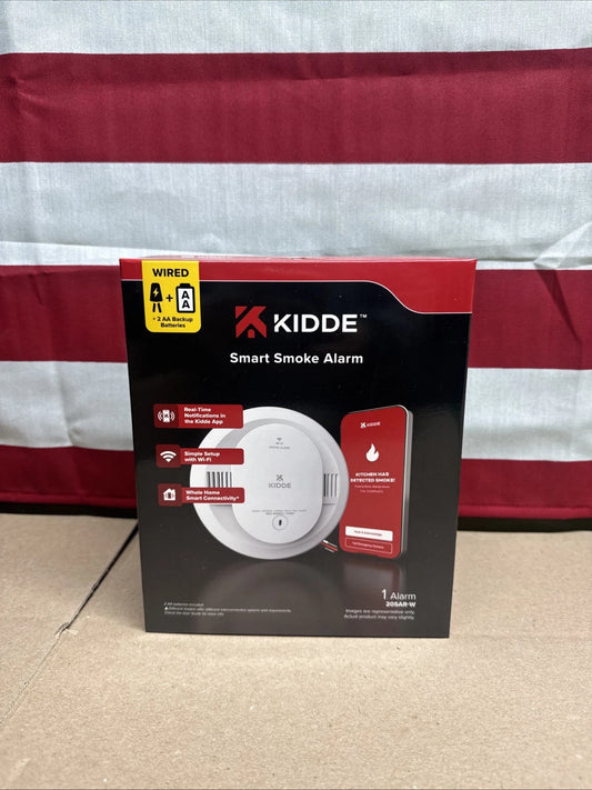BRAND NEW Kidde Smart Smoke Alarm Detector WIRED Model 20SAR-W Wi-Fi