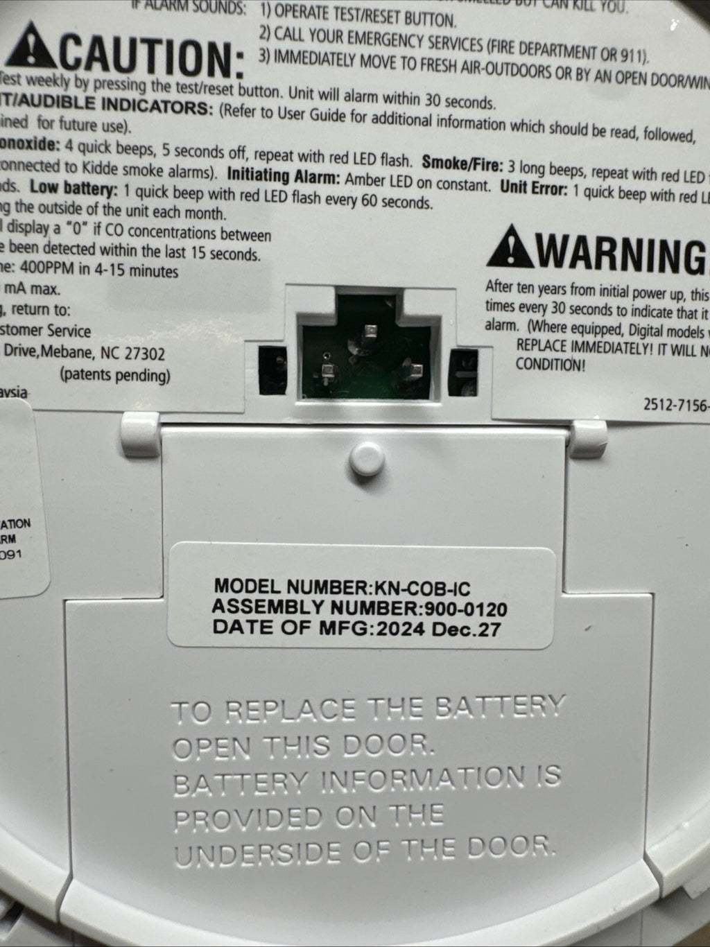 2 Pack Kidde Firex Hardwired Carbon Monoxide Detector w/LED, 9V Backup Battery