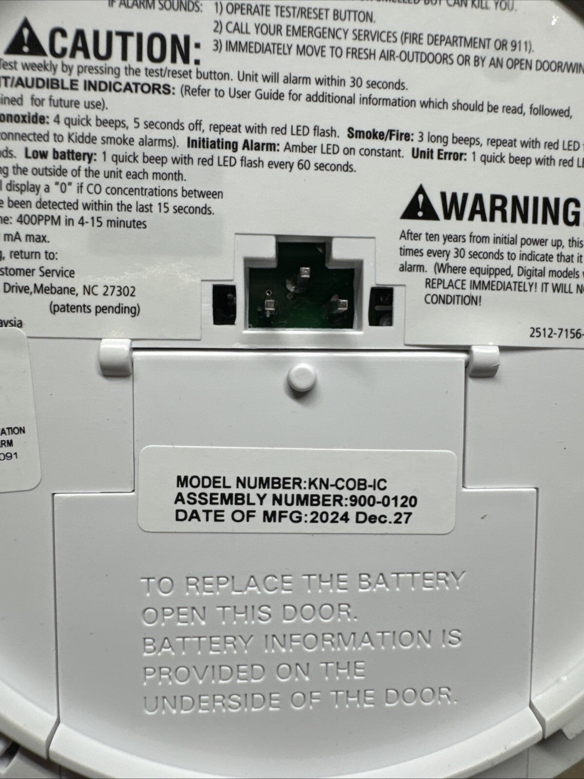 2 Pack Kidde Firex Hardwired Carbon Monoxide Detector w/LED, 9V Backup Battery
