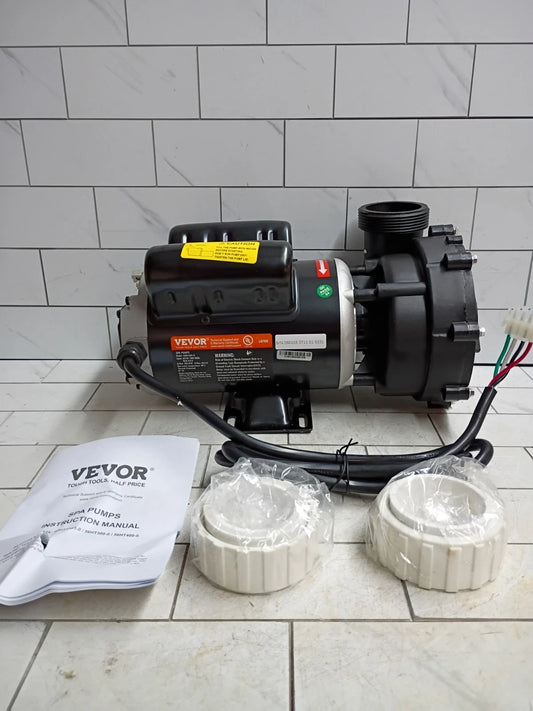 Vevor 2-Speed 1.5HP Spa Pump 110V 48-Frame 2" Port 150GPM Open Box