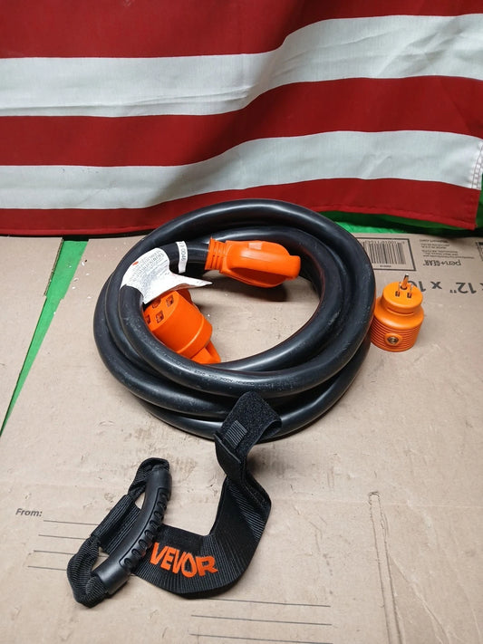 VEVOR 15 ft Extension 50 Amp, Heavy Duty STW Power Cord 14-50R Female NEMA