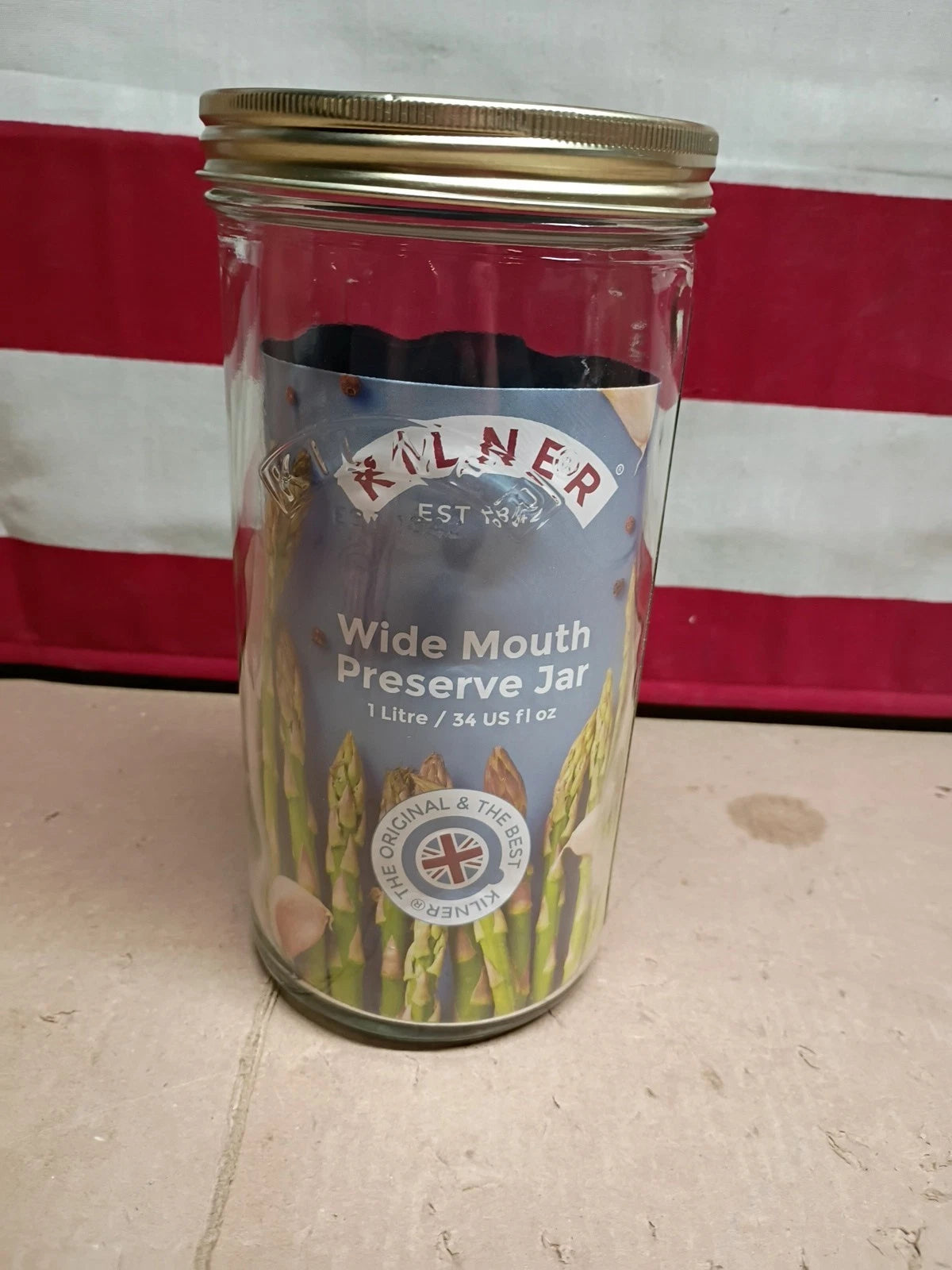 NEW Kilner Wide Mouth Preserve Jar 1L INOP