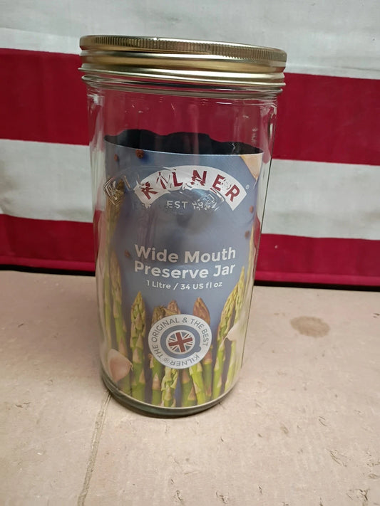 NEW Kilner Wide Mouth Preserve Jar 1L INOP