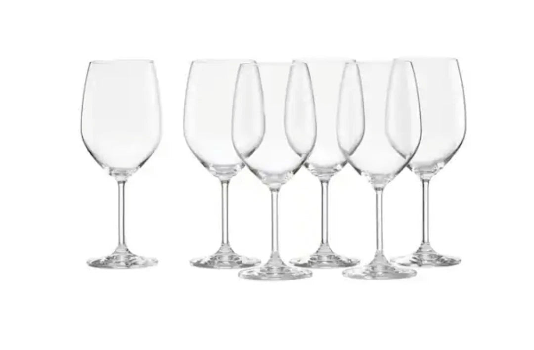 6 Pcs Lenox Tuscany Classics Classic White Set of 6 21oz glasses leadfree NEW