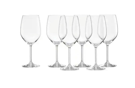 6 Pcs Lenox Tuscany Classics Classic White Set of 6 21oz glasses leadfree NEW