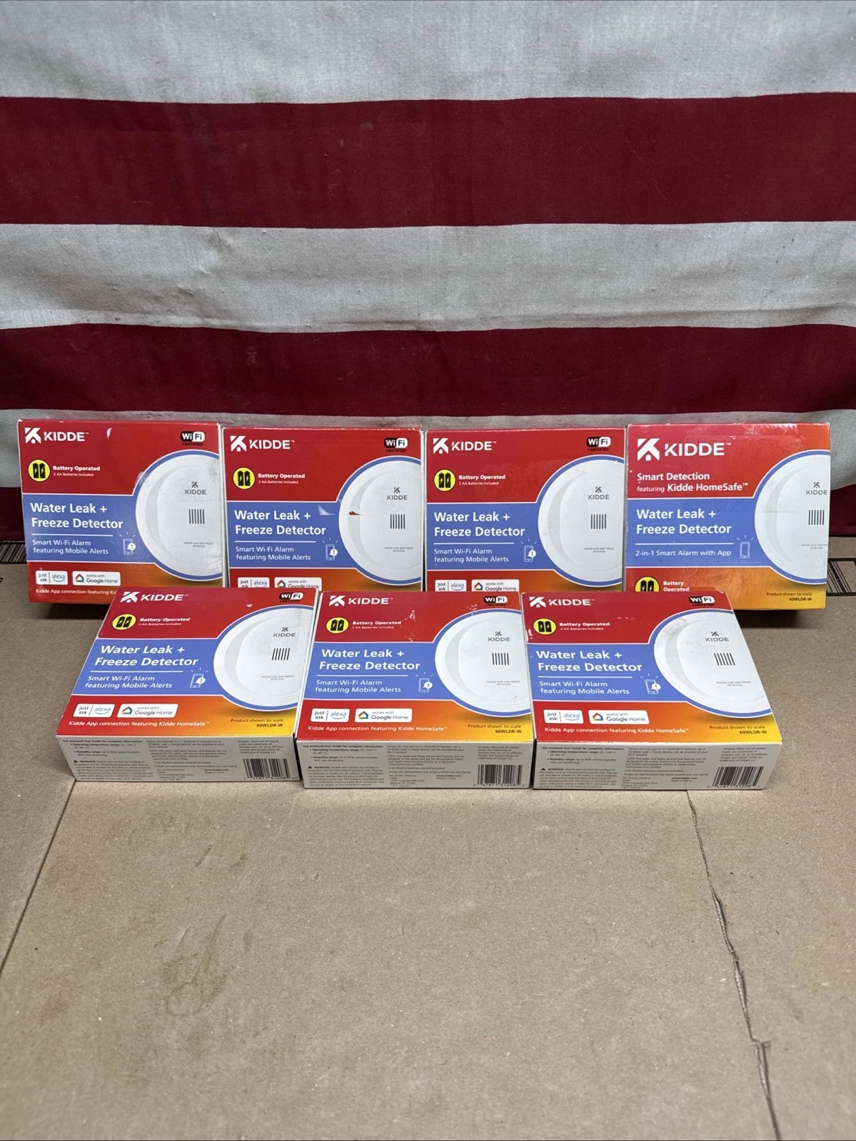 7 New Kidde Smart Water Leak and Freeze Detector WiFi Alexa Google 60WLDR-W
