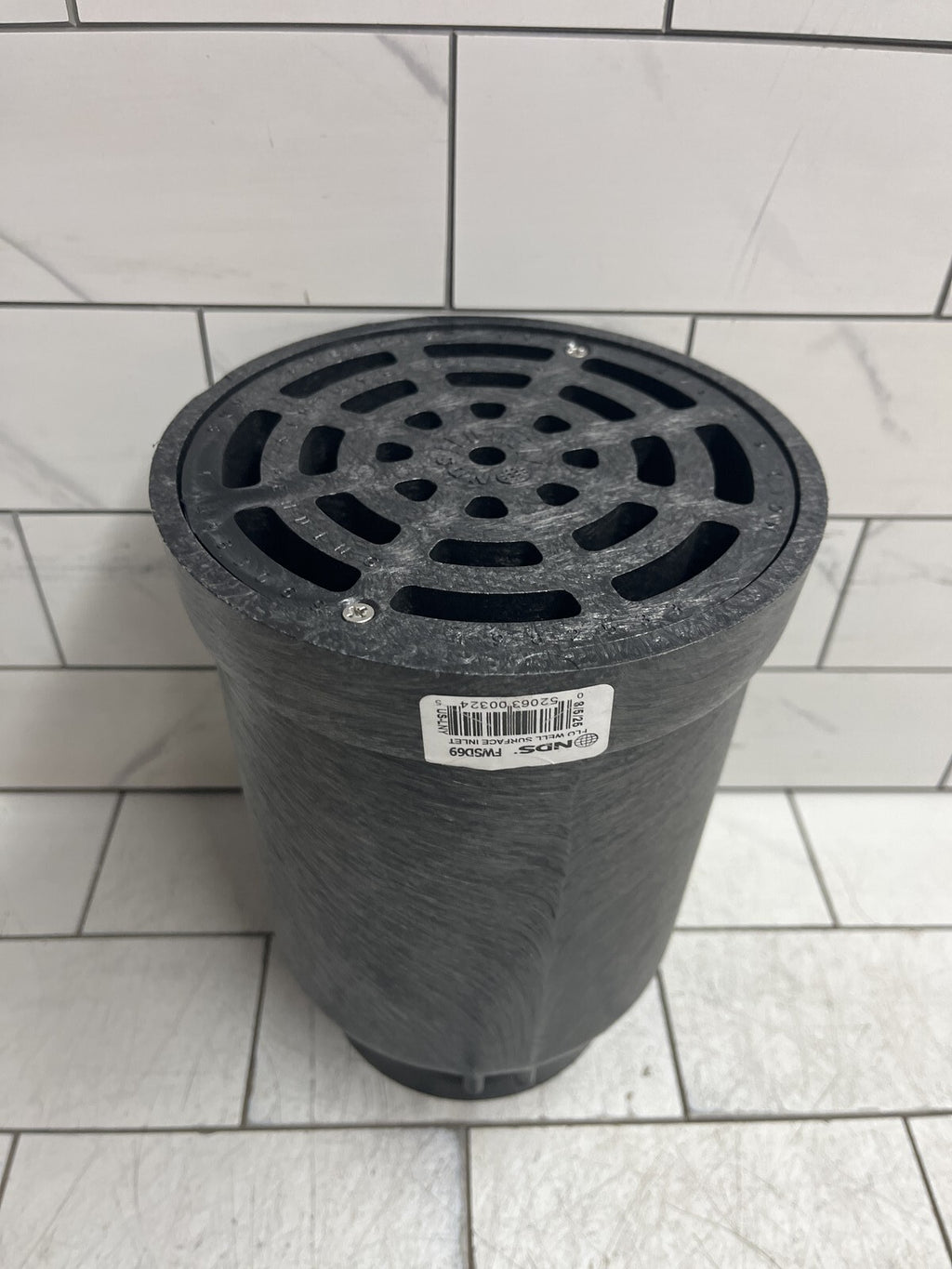 NDS FWSD69 6”x 4”x 9” Plastic Flo Well Surface Drain Catch Basin Inlet