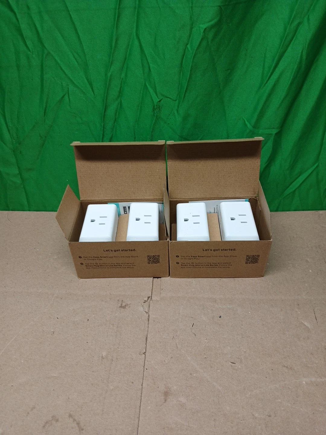 Lot Of 2 Kasa Smart Plug HS103P2, Home Wi-Fi Outlet Works with Alexa, 2-Pack