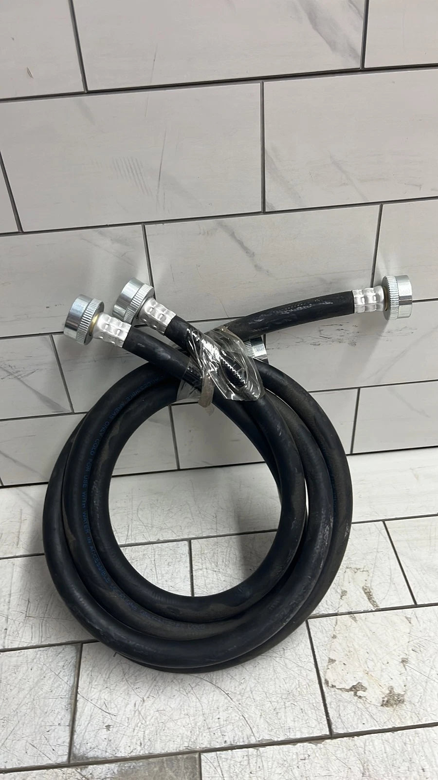 4 assorted rubber washing machine hoses sets 4-5’ length new open box