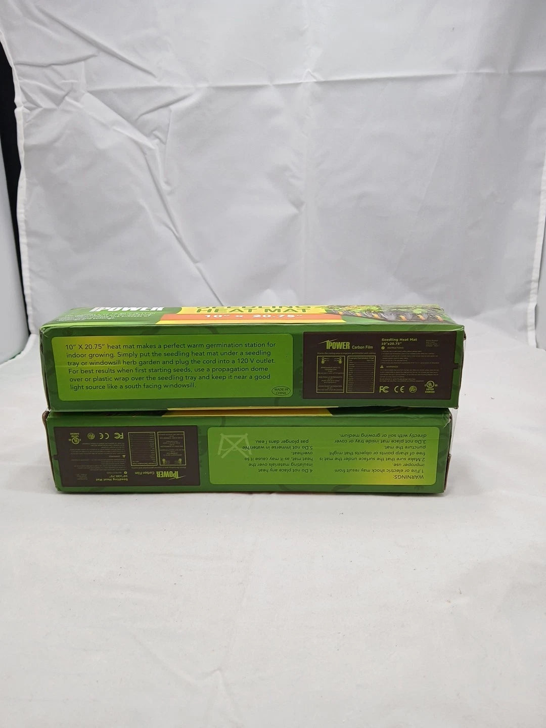 2 Pack Seeding Heat Mat 10"x20" Warm Hydroponic Plant Germination Starting Pad