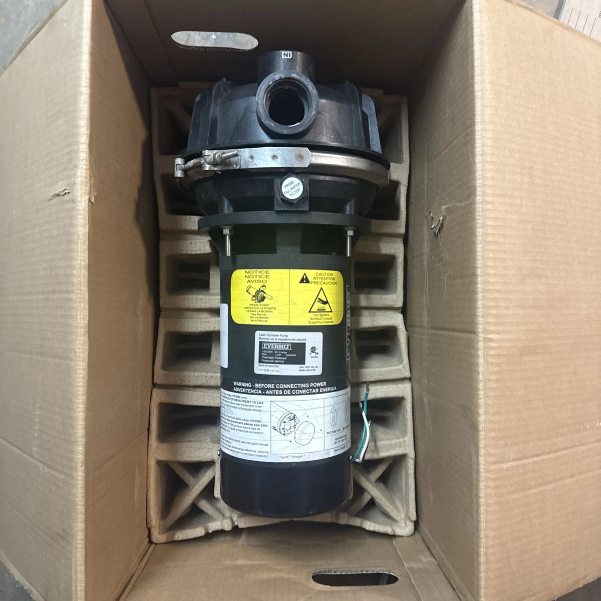 Everbilt Lawn Irrigation Pump Plastic 1.5HP HDLS15P PARTS ONLY